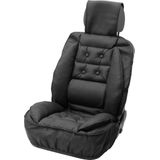 Carpoint Stoelkussen Lendesteun Lederlook Zwart