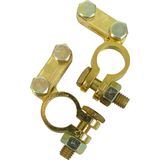 Carpoint - AccuPoolKlemset - Goud - Messing en Staal - Voor DIN Accu's