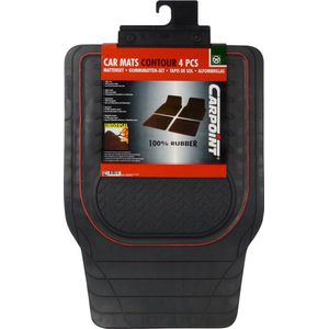Mattenset Carpoint Rubber Contour (4-delig)