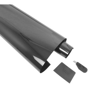 Ruitenfolie Krasbestendig Carpoint Donkergrijs 5% 300 X 76 cm
