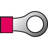 Carpoint - Ring Kabelschoen 635 - Rood - Staal, Kunststof - 10 Stuks