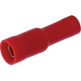 Carpoint - Geïsoleerde Rondstekkerbus Kabelschoen - Rood - 4mm - 10 Stuks