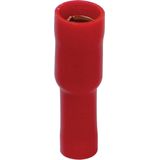 Carpoint - Geïsoleerde Rondstekkerbus Kabelschoen - Rood - 4mm - 10 Stuks