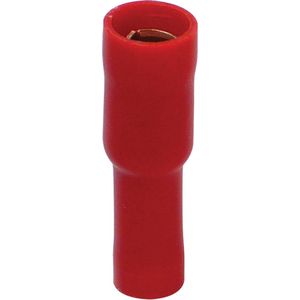 Carpoint - Geïsoleerde Rondstekkerbus Kabelschoen - Rood - 4mm - 10 Stuks