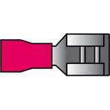 Carpoint - Geïsoleerde Vlakstekkerhuls - Rood - 6.3x0.8mm - 10 Stuks