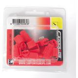 Carpoint - Aftakconnector 1563 - Rood - Staal, Kunststof - 10 Stuks