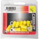 Carpoint - Kabeloogjes - Geel - Staal, Kunststof - Inhoud 10 Stuks