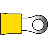 Carpoint - Kabeloogjes - Geel - Staal, Kunststof - Inhoud 10 Stuks