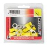 Carpoint - Kabeloogjes - Geel - Staal, Kunststof - Inhoud 10 Stuks