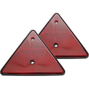 Carpoint Lengtedriehoeken Rood - 2 Stuks