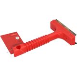Carpoint - Ijskrabber - Rood - Kunststof - Met Rubberen Wisser