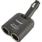 Carpoint - 2-Weg Stekkerdoos - Aansluiting - 12/24 Volt - LED Indicatie - 5 Ampère