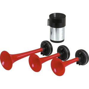 Carpoint - Luchthoorn - Rood - Staal, Kunststof - 3 Tonig