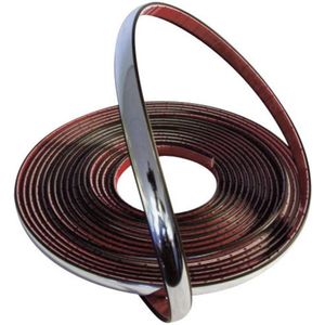 Carpoint - Decoratie Strip - Verchroomd - 8 Meter Lang - 12 Mm Breed