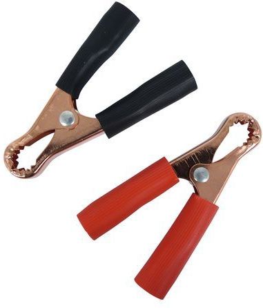 Carpoint - Accupoolklemmen - Zwart/Rood - Staal - Geïsoleerd - 50 AMP - 2 Stuks