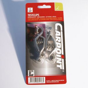 Carpoint - Accuveerklemmenset - Zilver - Staal - Voor DIN/JIS Pools