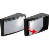 Carpoint - Dode Hoekspiegel - Zwart - Kunststof - Verstelbaar - Zelfklevend