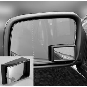 Carpoint - Dode Hoekspiegel - Zwart - Kunststof - Verstelbaar - Zelfklevend