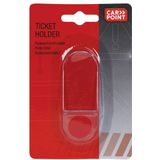 Carpoint - Parkeerkaarthouder - Doorzichtig - Kunststof - 14cm x 9cm