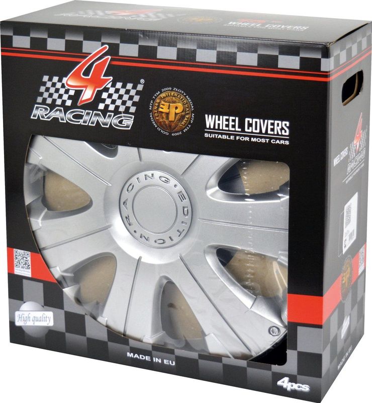 Gorecki - Wieldoppenset Racing - Zilverkleurig - Geschikt voor Stalen Velgen - Set van 4