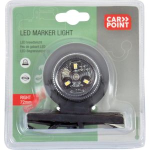 Carpoint - LED Breedtelicht - Rood/Wit - Rubber - E-keur