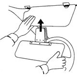 Carpoint - Zonnescherm - Voor Zonneklep - Bevestiging met Clip - 1 Stuk