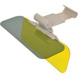 Carpoint - 2 in 1 Zonneklepverlenger - Donker - Geel - Kunststof