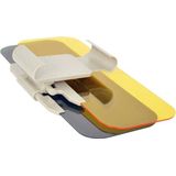 Carpoint - 2 in 1 Zonneklepverlenger - Donker - Geel - Kunststof