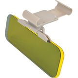 Carpoint - 2 in 1 Zonneklepverlenger - Donker - Geel - Kunststof