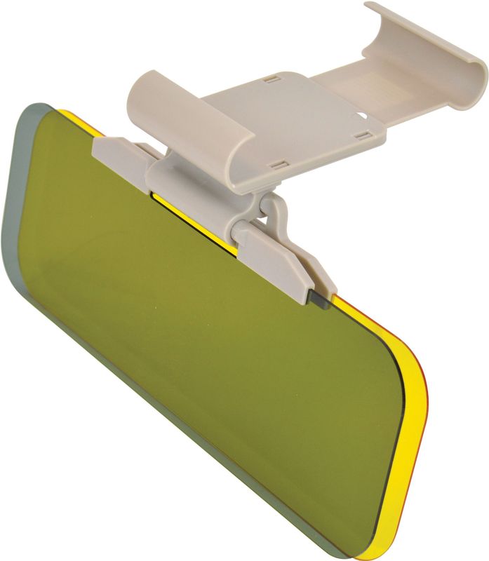 Carpoint - 2 in 1 Zonneklepverlenger - Donker - Geel - Kunststof