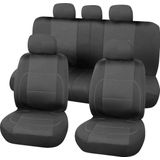 Carpoint - Paris - Stoelhoezenset - Zwart - Polyester