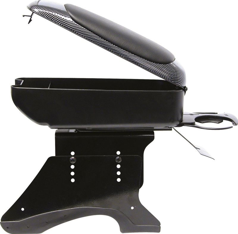 Carpoint - Armsteun - Carbon-look - Kunstleer - Verstelbaar