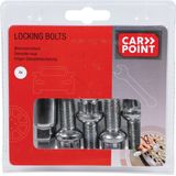 Carpoint - Type D - Wielboutsloten - Set van 4 - Inclusief Sleutel
