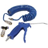 Carpoint - Blaaspistool Set - 3-Delig - Staal - 5 Meter Slang