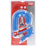 Carpoint - Blaaspistool Set - 3-Delig - Staal - 5 Meter Slang