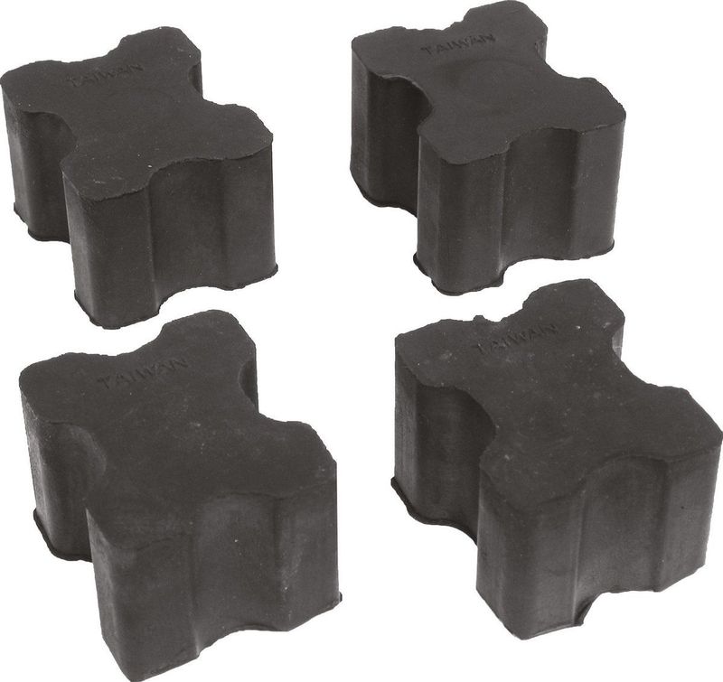 Carpoint - Veerstootblokken - Zwart - 4 Stuks