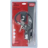 Carpoint - Bandenblazer - Met Manometer - Max Werkdruk 12 Bar - Slanglengte 35 cm