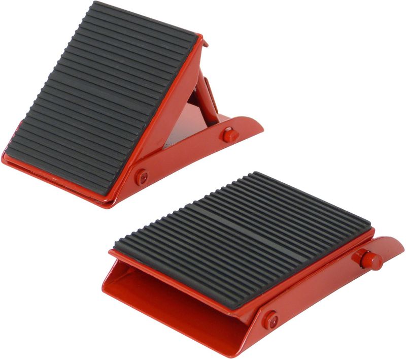 Carpoint - Wielkeggen - Rood/Zwart - Metaal - Set van 2