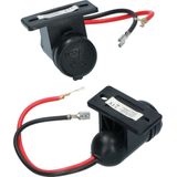 Carpoint - Contactdoos - Waterdicht - 12/24 Volt - Inclusief Stofkap