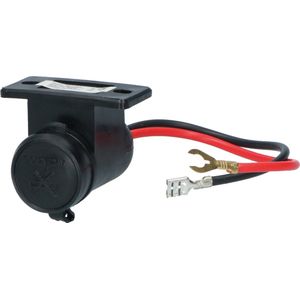 Carpoint - Contactdoos - Waterdicht - 12/24 Volt - Inclusief Stofkap