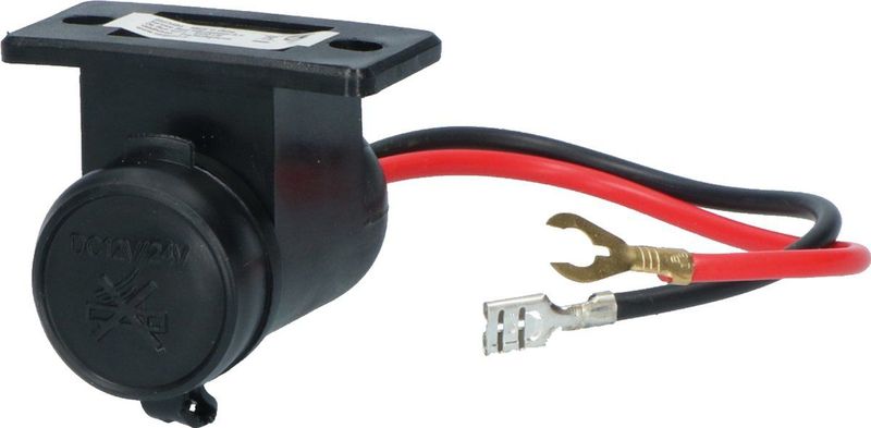 Carpoint - Contactdoos - Waterdicht - 12/24 Volt - Inclusief Stofkap