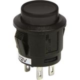 Carpoint - Drukschakelaar - Zwart - Kunststof - 12 Volt - Inbouw