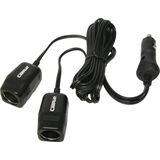 Carpoint - Twincontactdoos - 2m Kabel - 12V - Dubbele Aansluiting