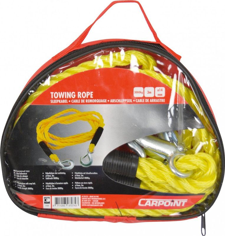 Carpoint - Sleepkabel - 5000kg - Lengte 3m - Diameter 18mm