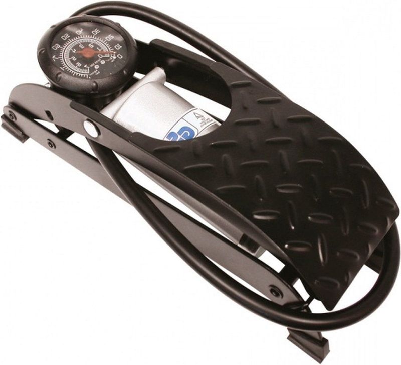 Carpoint - Voetpomp - Universeel - Met Analoge Manometer - Stalen Constructie