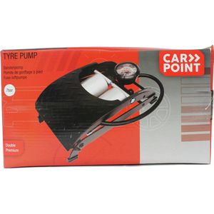 Carpoint - Bandenpomp Dubbel - Zwart - Staal - 2 Cilinders