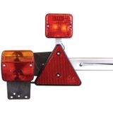 Carpoint - Lichtpaneel - Uitschuifbaar - Metaal - 7-polige Stekker - 140-210 cm