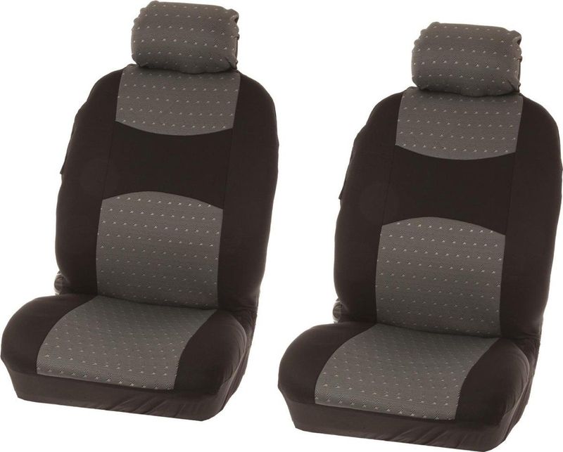 Carpoint - Chicago - Autostoelhoezen - Grijs - 100% Polyester