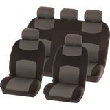 Carpoint - Chicago - Stoelhoezenset - Grijs - 100% Polyester - Universele Pasvorm