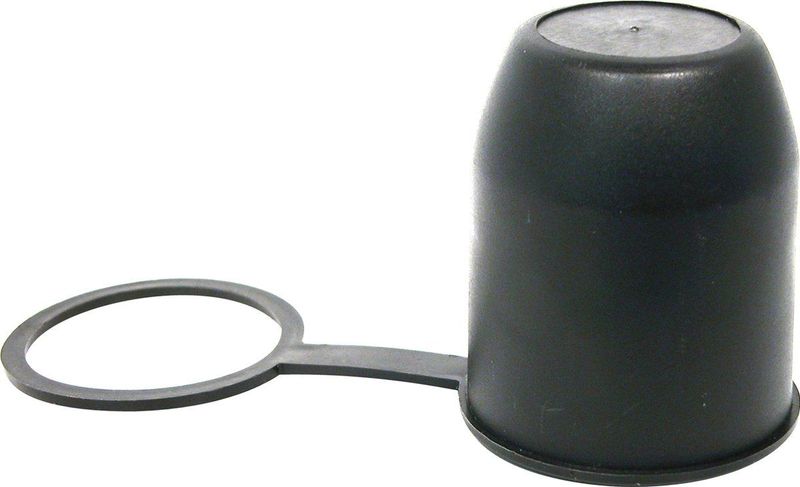 Carpoint - Trekhaakdop - Zwart - Rubber - Met Ring